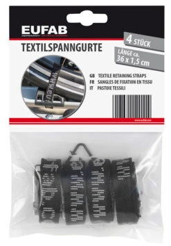 EUFAB Sangle De Serrage En Textile (pack De 4) -Abus Promos Boutique Eufab 12011 Textilspanngurt 4er Pack 3