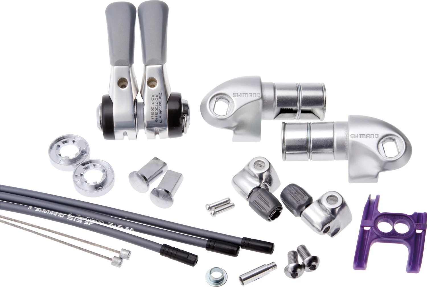 Shimano Changement De Vitesse DURA ACE SL-BS77 2/3x9 Vitesses à La Tête Du Guidon 1 Shimano Changement De Vitesse DURA ACE SL-BS77 2/3x9 Vitesses à La Tête Du Guidon