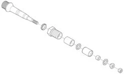 Shimano Axe De Pédale Complet Pour XTR PD-M9000/9020 Droite 5 Shimano Axe De Pédale Complet Pour XTR PD-M9000/9020 Droite -Abus Promos Boutique Shimano Pedalachse komplett fur XTR PD M9000 9020 rechts Y46X98050 c