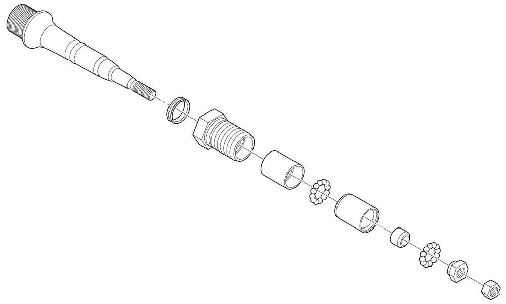 Shimano Axe De Pédale Complet Pour XTR PD-M9000/9020 Droite 3 Shimano Axe De Pédale Complet Pour XTR PD-M9000/9020 Droite – Image 3