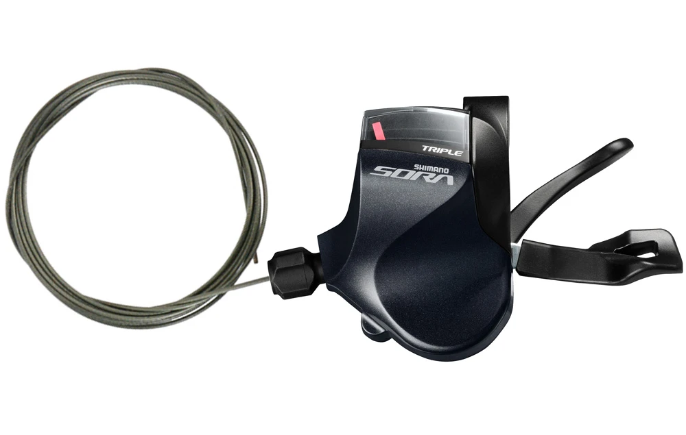 Shimano Levier De Changement De Vitesse SORA SL-R3030 3x Flat-Bar Gauche 1 Shimano Levier De Changement De Vitesse SORA SL-R3030 3x Flat-Bar Gauche