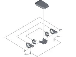 Shimano Écran STEPS SC-E6010 Avec Support -Abus Promos Boutique Shimano Steps Display SC E6010 mit Halter KSCE6010 c