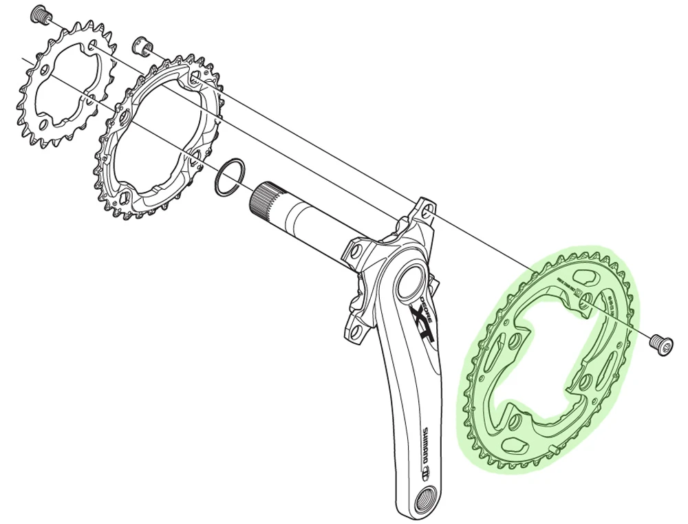 Shimano Plateau XT Pour FC-M780 42T (AE) 2 Shimano Plateau XT Pour FC-M780 42T (AE) – Image 2