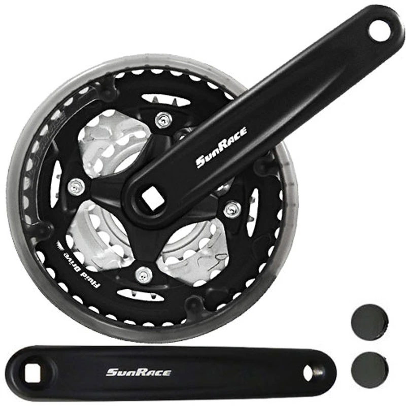 SUNRACE FCM513 Manivelle Carrée 6/7/8 Vitesses 42/34/24 152mm 1 SUNRACE FCM513 Manivelle Carrée 6/7/8 Vitesses 42/34/24 152mm