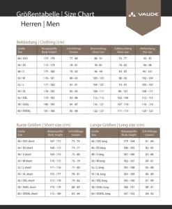 VAUDE Qimsa II - Softshell Pants - Regular Length 8 VAUDE Qimsa II - Softshell Pants - Regular Length -Abus Promos Boutique Vaude Groessentabelle HerrenuRs3Qe0LNvapj